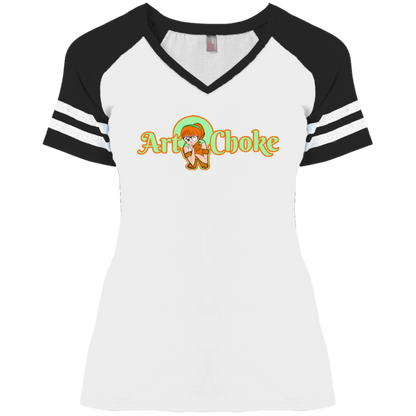 ArtichokeUSA Character and Font Design. Let’s Create Your Own Design Today. Winnie. Ladies' Game V-Neck T-Shirt