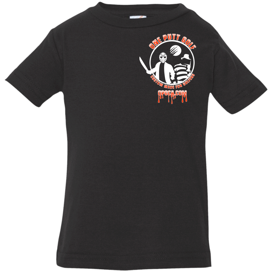 OPG Custom Design #23. Hack N Slice Golf. Freddy and Jason Fan Art. Infant Jersey T-Shirt