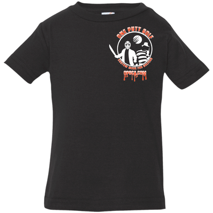 OPG Custom Design #23. Hack N Slice Golf. Freddy and Jason Fan Art. Infant Jersey T-Shirt
