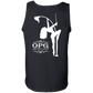 OPG Custom Design #10. Lady on Front / Flag Pole Dancer On Back.6 oz.100% Cotton Tank Top