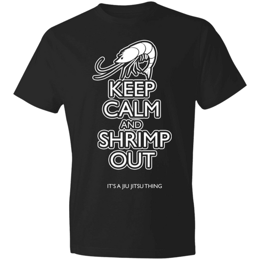 Artichoke Fight Gear Custom Design #12. Keep Calm and Shrimp Out. Pre-Shrunk 100% Combed Ringspun Cotton T-Shirt