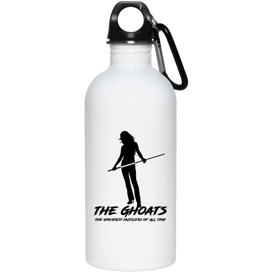 The GHOATS custom design #36. Shark Sighted. Female Pool Shark. Shoot At Your Own Risk. Pool / Billiards. 20 oz. Stainless Steel Water Bottle