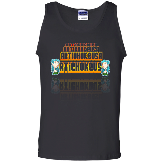 ArtichokeUSA Characters and Fonts. "Shelly" Let’s Create Your Own Design Today. Men's 100% Cotton Tank Top