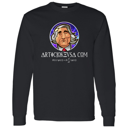 ArtichokeUSA Custom Design. Michio Kaku Fan Art. 100 % Cotton LS T-Shirt