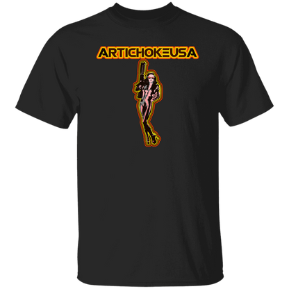 ArtichokeUSA Character and Font design. Let's Create Your Own Team Design Today. Mary Boom Boom. 100% Cotton T-Shirt