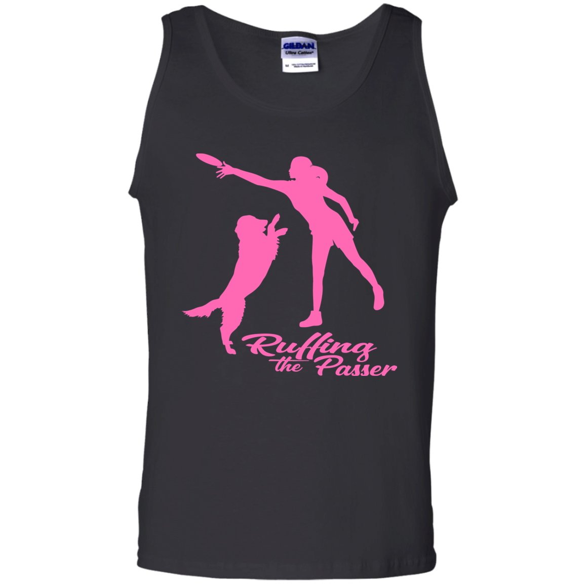 ArtichokeUSA Custom Design. Ruffing the Passer. Labrador Edition. Female Version. 100% Cotton Tank Top