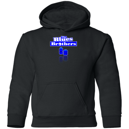 OPG Custom Design #3. Blue Tees Blues Brothers Fan Art. Youth Pullover Hoodie