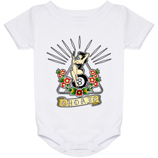 The GHOATS Custom Design. #23 Pin Up Girl. Baby Onesie 24 Month