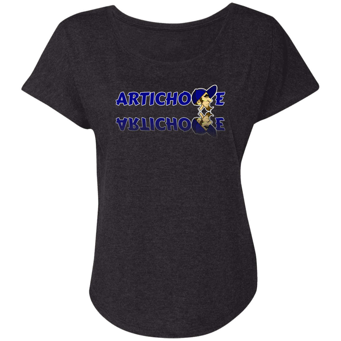 ZZ#20 ArtichokeUSA Characters and Fonts. "Clem" Let’s Create Your Own Design Today. Ladies' Triblend Dolman Sleeve