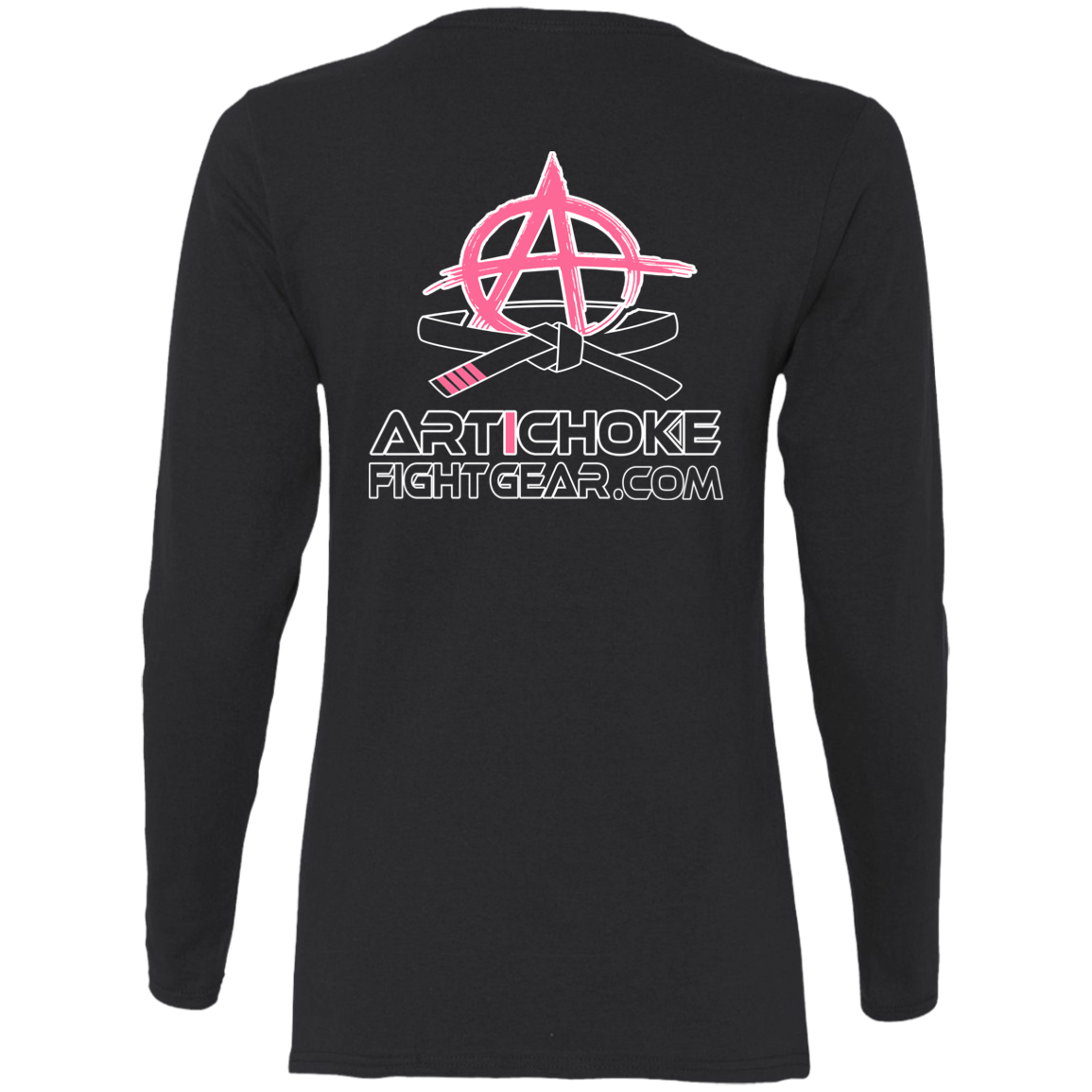 Artichoke Fight Gear Custom Design #11. Hello Fighter. Ladies' 100% Pre-Shrunk Cotton Long Sleeve