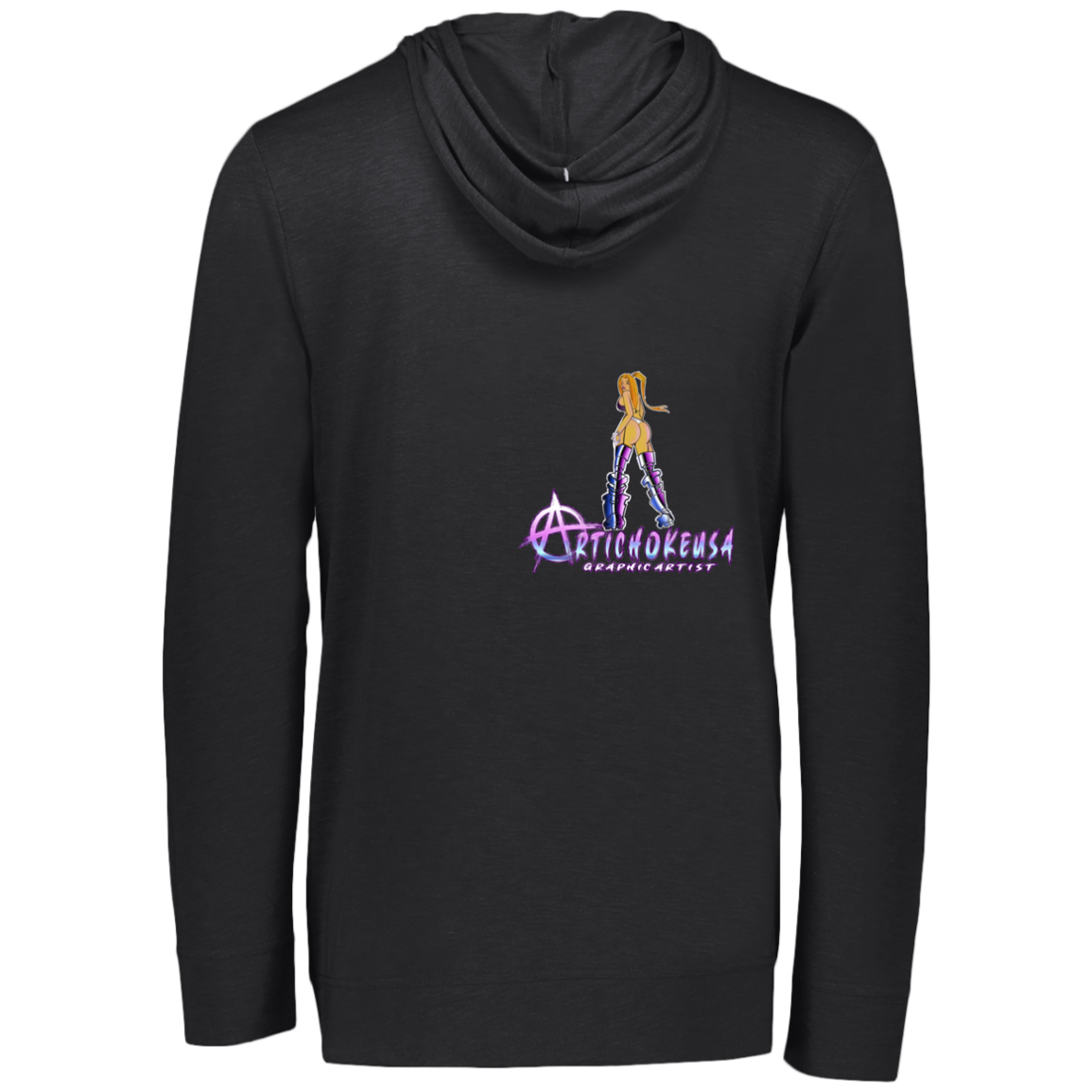 ArtichokeUSA Character and Font design. Let's Create Your Own Team Design Today. Dama de Croma. Eco Triblend T-Shirt Hoodie
