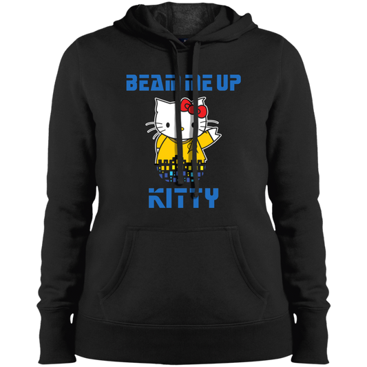 ArtichokeUSA Custom Design. Beam Me Up Kitty. Fan Art / Parody. Ladies' Pullover Hooded Sweatshirt