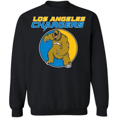 ArtichokeUSA Custom Design. Los Angeles Chargers Fan Art. Crewneck Pullover Sweatshirt