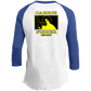 ArtichokeUSA Custom Design. You Miserable Slug. Carrie Fisher Tribute. Star Wars / Blues Brothers Fan Art. Parody. 3/4 Raglan Sleeve Shirt