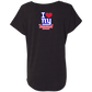 ArtichokeUSA Custom Design. I heart New York Giants. NY Giants Football Fan Art. Ladies' Triblend Dolman Sleeve