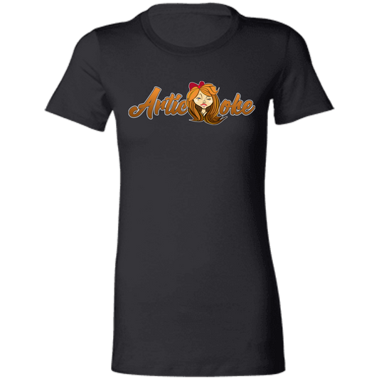 ArtichokeUSA custom design with text #14. Slim Fit Ultra Soft Ladies' T-Shirt