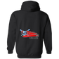 OPG Custom Design #12. American Golfer. Female Edition. Basic Pullover Hoodie