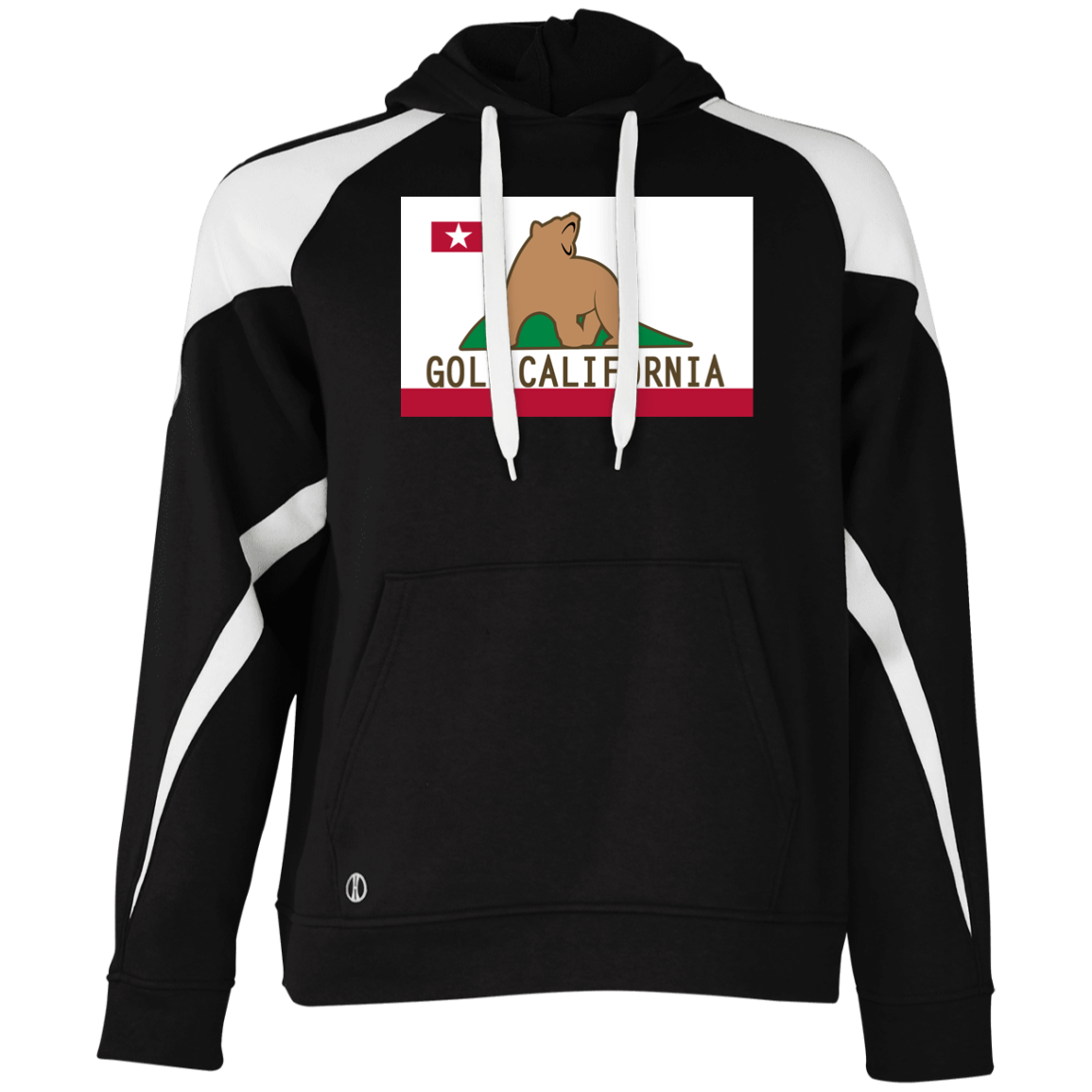 OPG Custom Design #14. Golf California. Colorblock Fleece Hoodie