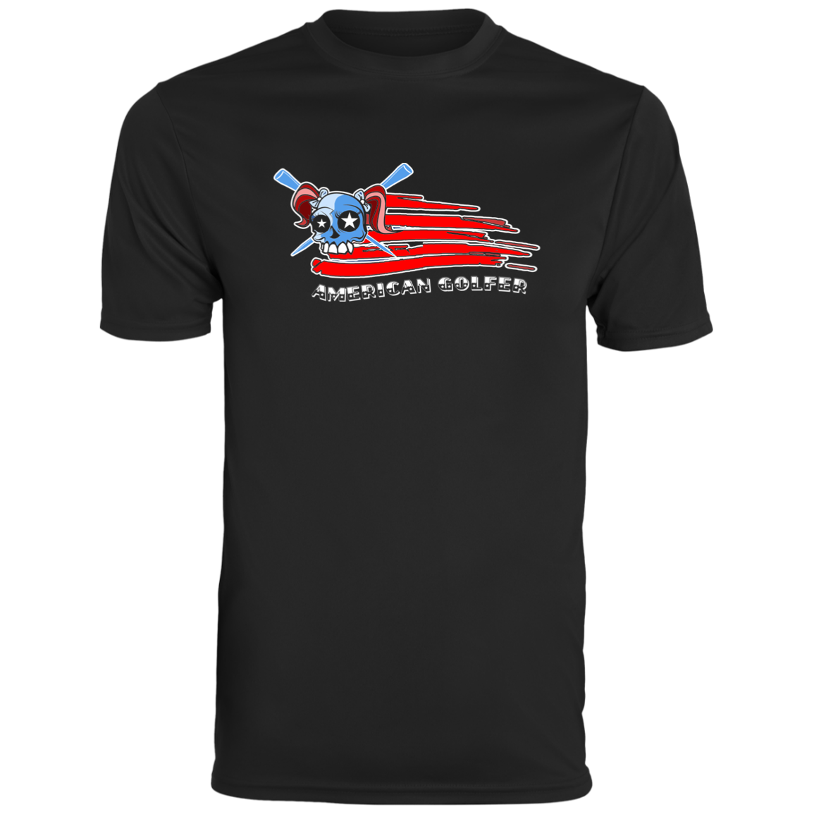 OPG Custom Design #12. American Golfer. Female Edition. Men's Moisture-Wicking Tee