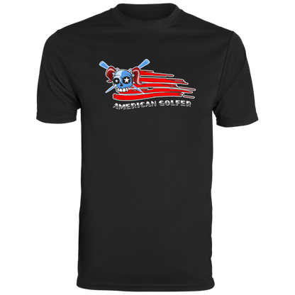 OPG Custom Design #12. American Golfer. Female Edition. Men's Moisture-Wicking Tee