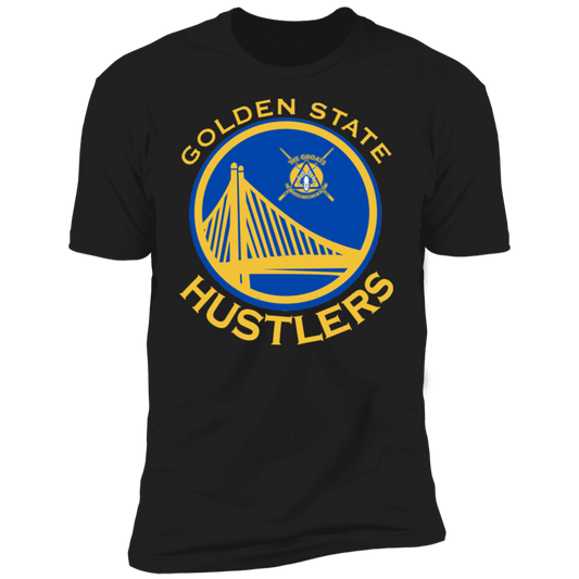 The GHOATS Custom Design. #12 GOLDEN STATE HUSTLERS.	Premium Short Sleeve T-Shirt