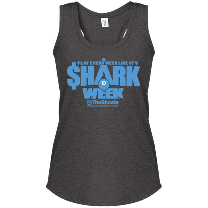 The GHOATS Custom Design. #32. Shark Week. Shark Life. Ladies' Perfect Tri Racerback Tank