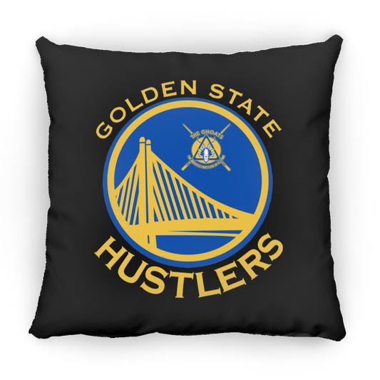 The GHOATS Custom Design. #12 GOLDEN STATE HUSTLERS.	Large Square Pillow