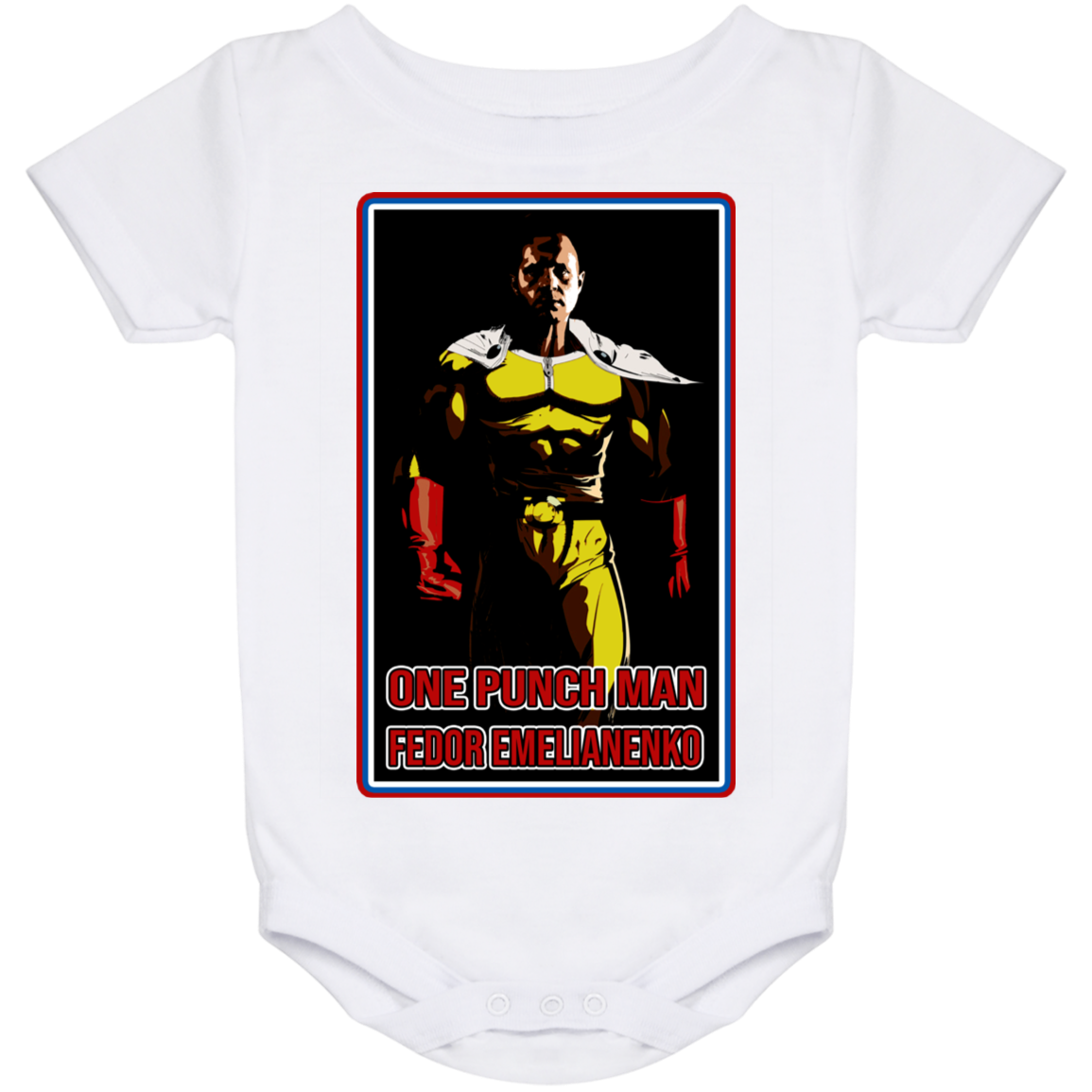 ArtichokeUSA Custom Design. One Punch Fedor. Fedor Emelianenko/One Punch Man Fan Art. Baby Onesie 24 Month