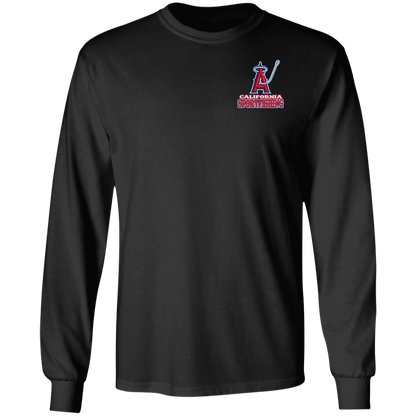 ArtichokeUSA Custom Design. Anglers. Southern California Sports Fishing. Los Angeles Angels Parody. 100% Cotton Long Sleeve T-Shirt