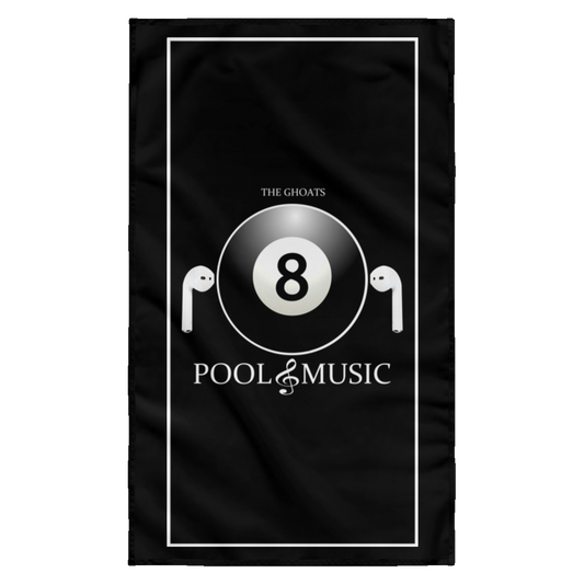 The GHOATS Custom Design. #19 Pool & Music. Wall Flag