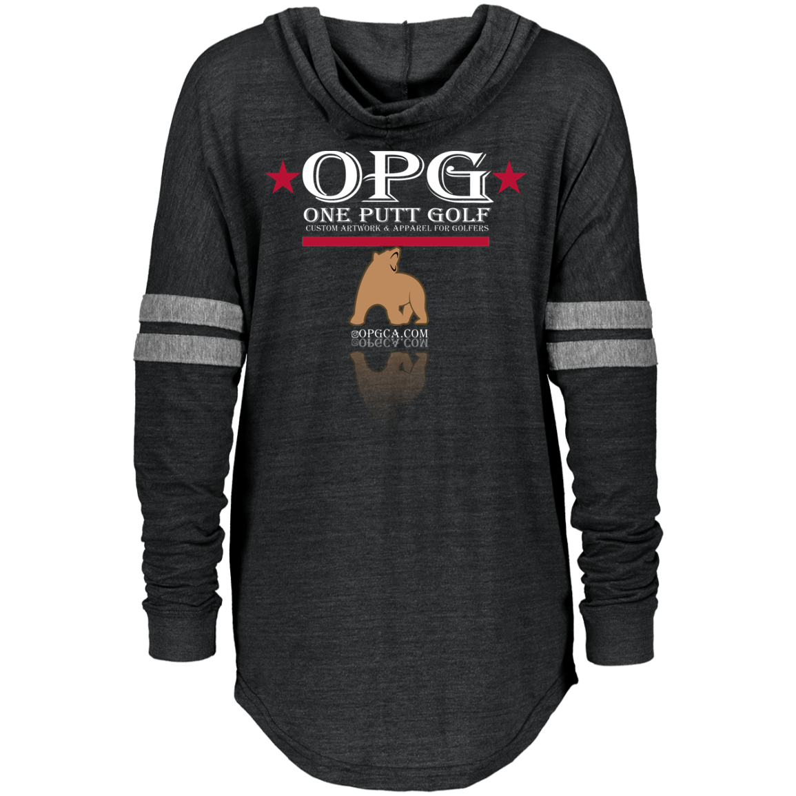 OPG Custom Design #14. Golf California. Ladies Hooded Low Key Pullover