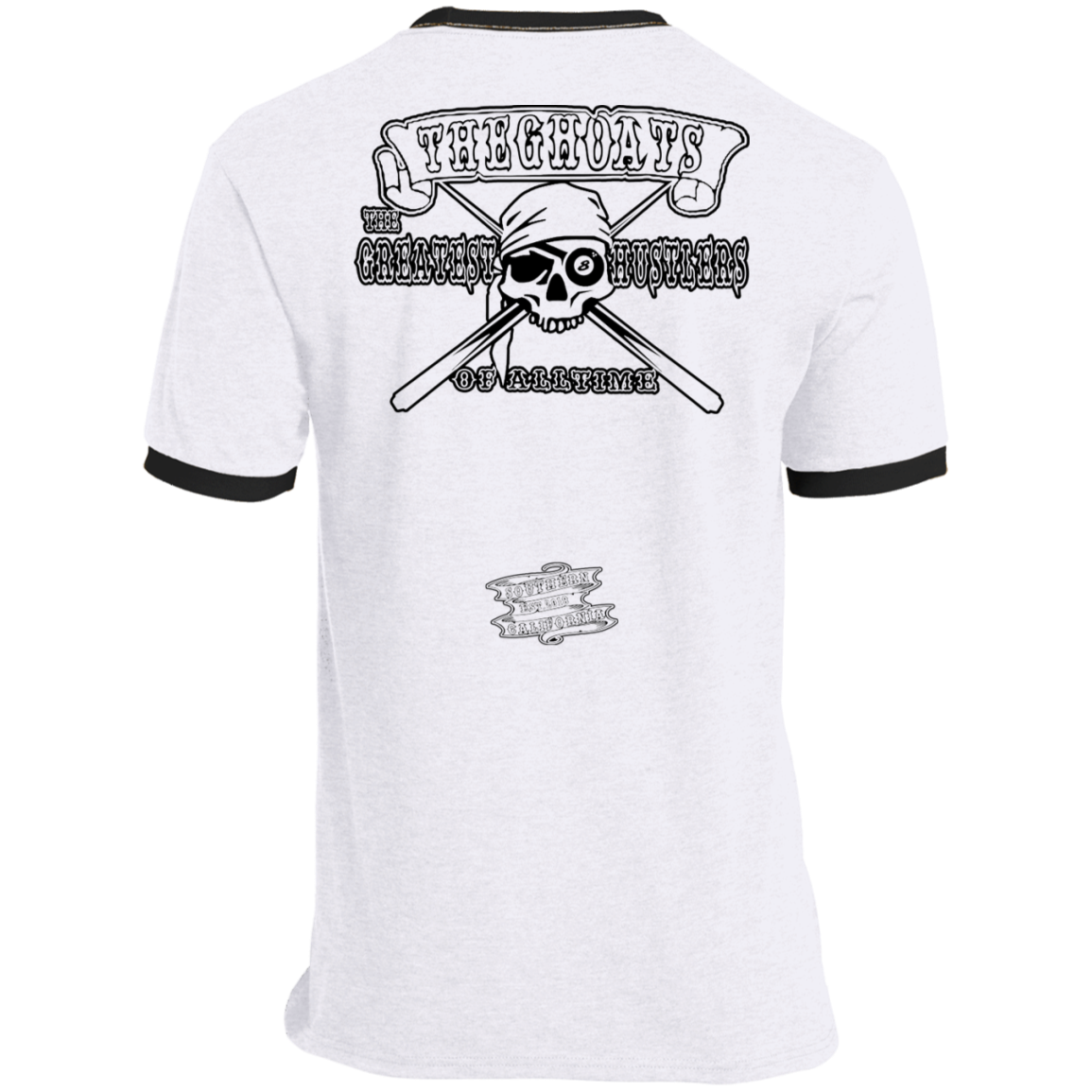 The GHOATS Custom Design. #4 Motorcycle Club Style. Ver 2/2. Ringer Tee