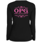OPG Custom Design #5. Golf Tee-Shirt. Golf Humor. Ladies' Moisture-Wicking Long Sleeve V-Neck Tee