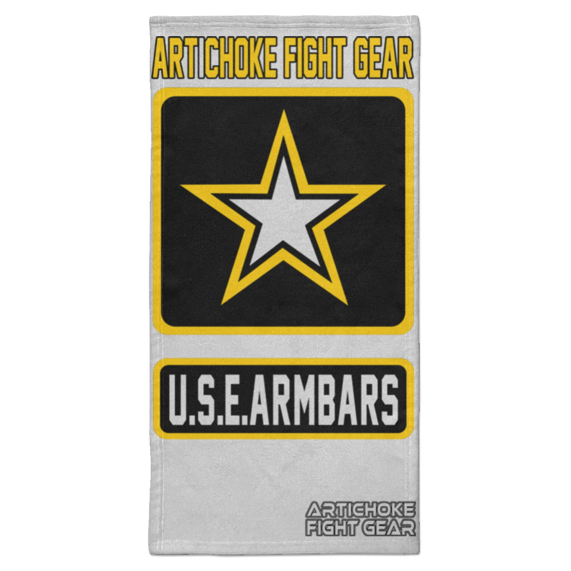 Artichoke Fight Gear Custom Design #2. USE ARMBARS. Towel - 15x30