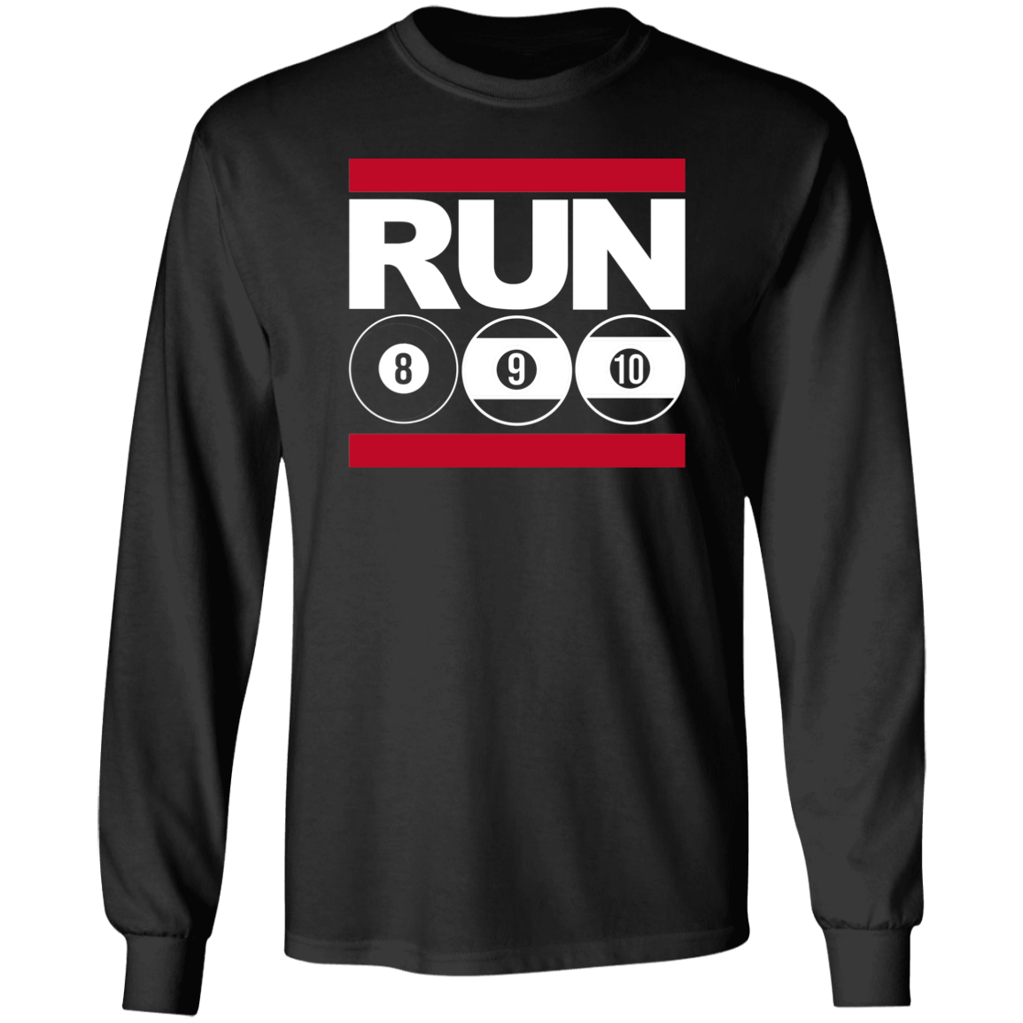 The GHOATS Custom Design. #29 run 8 9 10 ball. Long Sleeve Cotton T-Shirt