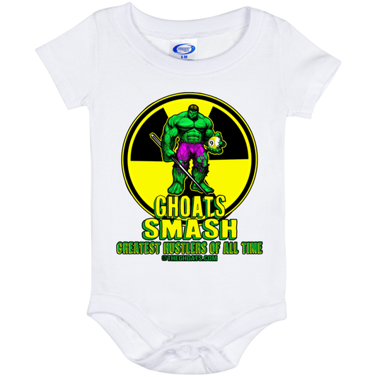The GHOATS Custom Design. #13. GHOATS SMASH. Baby Onesie 6 Month
