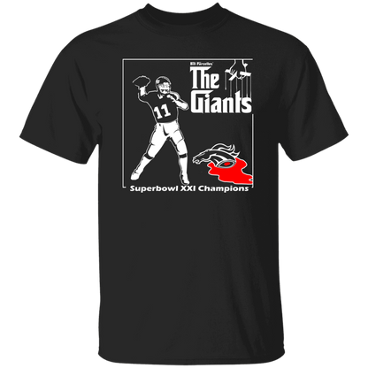 ArtichokeUSA Custom Design. Godfather Simms. NY Giants Superbowl XXI Champions. Fan Art. Basic 100% Cotton T-Shirt
