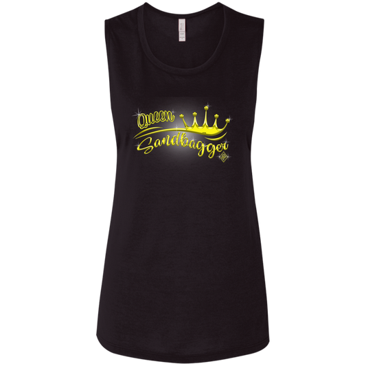 Queen Sandbagger Ladies' Flowy Muscle Tank