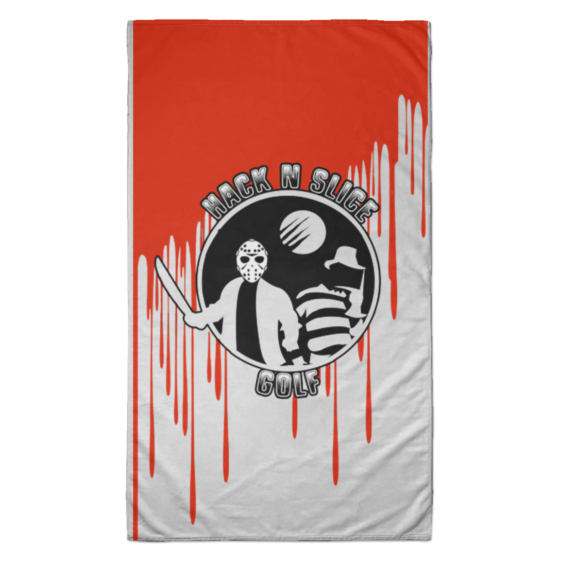 OPG Custom Design #23. Hack N Slice Golf. Freddy and Jason Fan Art. Towel - 35x60