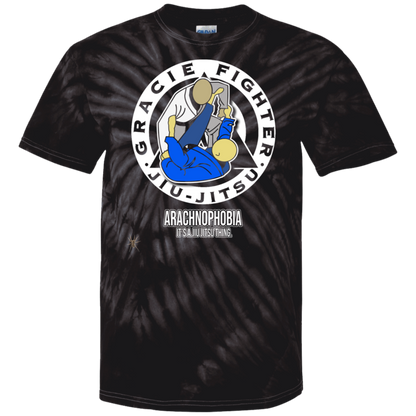 Artichoke Fight Gear Custom Design #1. Arachnophobia: Fear of Spiders. Spider Guard. It's a Jiu Jitsu Thing. 100% Cotton Tie Dye T-Shirt