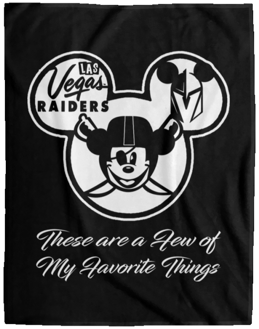 ArtichokeUSA Custom Design. Las Vegas Raiders & Mickey Mouse Mash Up. Fan Art. Parody. Fleece Blanket - 60x80