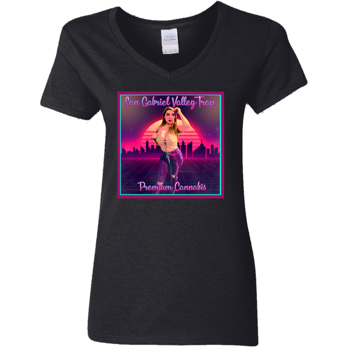 SGV  Ladies' 5.3 oz. V-Neck T-Shirt