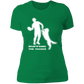 ArtichokeUSA Custom Design. Ruffing the Passer. Golden Lab Edition. Ladies' Boyfriend T-Shirt