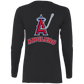 ArtichokeUSA Custom Design. Anglers. Southern California Sports Fishing. Los Angeles Angels Parody. Ladies' Cotton LS T-Shirt