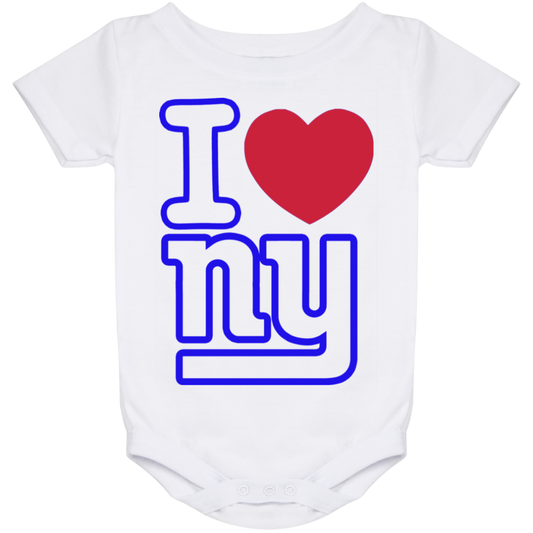 ArtichokeUSA Custom Design. I heart New York Giants. NY Giants Football Fan Art. Baby Onesie 24 Month