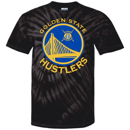 The GHOATS Custom Design. #12 GOLDEN STATE HUSTLERS.	100% Cotton Tie Dye T-Shirt