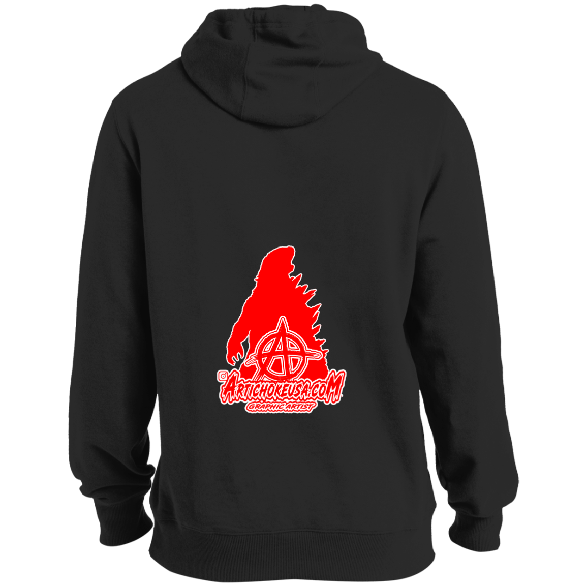 ArtichokeUSA Custom Design. Godzilla. Long Live the King. (1954 to 2019. 65 Years! Fan Art. Tall Pullover Hoodie