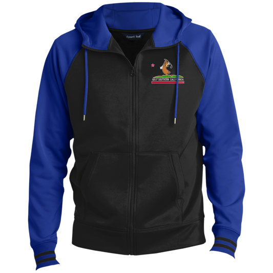 Custom Design #15. Golf Southern California with Yogi Fan Art. Sport-Wick® Full-Zip Hooded Jacket