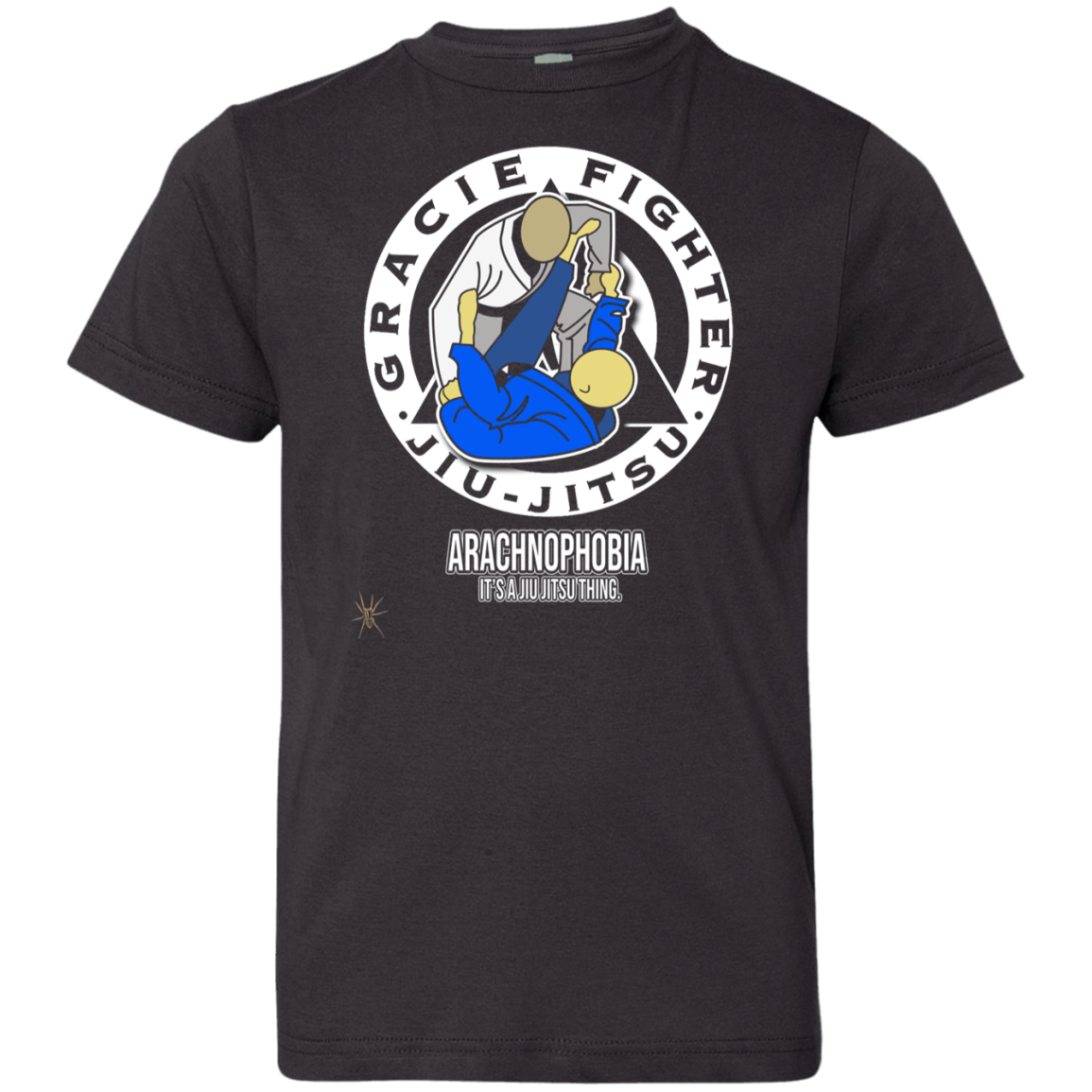 Artichoke Fight Gear Custom Design #1. Arachnophobia: Fear of Spiders. Spider Guard. It's a Jiu Jitsu Thing. Youth Jersey 100% Combed Ringspun Cotton T-Shirt