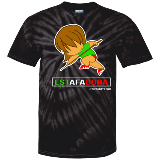The GHOATS Custom Design. #30 Estafadora. (Spanish translation for Female Hustler). Youth Tie Dye T-Shirt